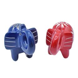 Elephant Ornament Kisii Stone Assorted 9x5.5x7cm