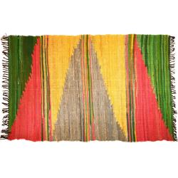 Kilim rag rug recycled cotton & polyester Aztec 120x180cm