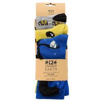 3 pairs of bamboo socks, elephants sheep owls, Shoe size: UK 7-11, Euro 41-47