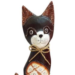 Black Cat Albesia Wood 10x5x30cm