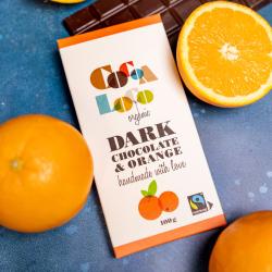 Organic Dark Chocolate and Orange Bar 100g