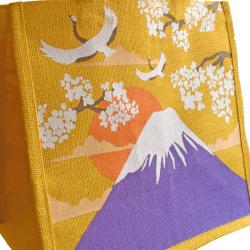 Jute shopping bag, Mountain Japanese Style 30x30cm