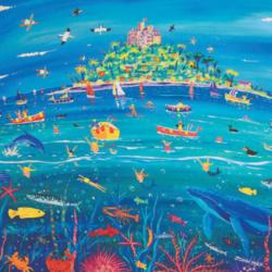 Greetings card "Underwater Wonders" 16x16cm