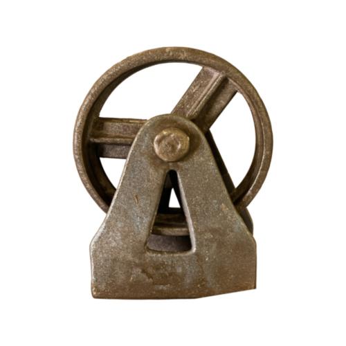 Paperweight / Ornament Retro Recycled Castor Wheel 12cm