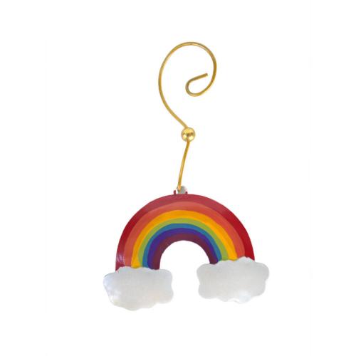 Hanging Decoration, Rainbow Metal 14x9cm
