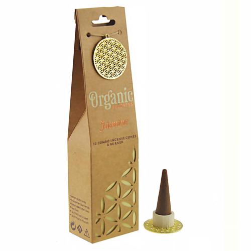 12 packs incense cones & holder, Organic Goodness, jasmine