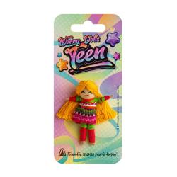 Teen worry-free doll on card, assorted colours