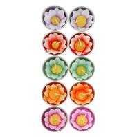 Pack of 10 scented lotus flower t-lights