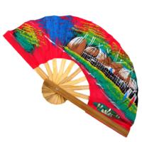 Cotton fan assorted colours 20cm