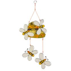 Suncatcher Beehive and 4 Bees