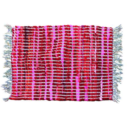 Rug, 58x68cm, reds pinks