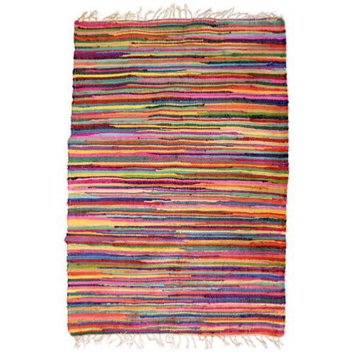 Rag rug bright 150x100cm