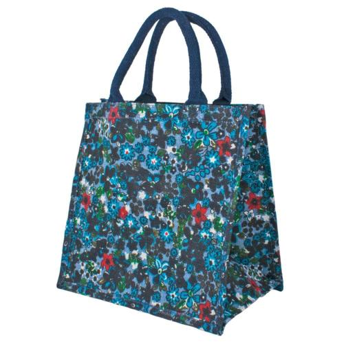 Jute shopping bag, floral