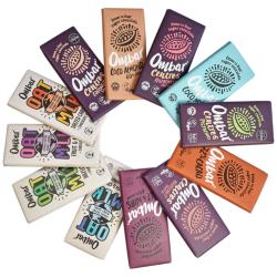 Starter pack of Ombar chocolate bars (10 each of 12 flavours)