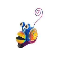Snail Metal Assorted Colours 7x5x8cm