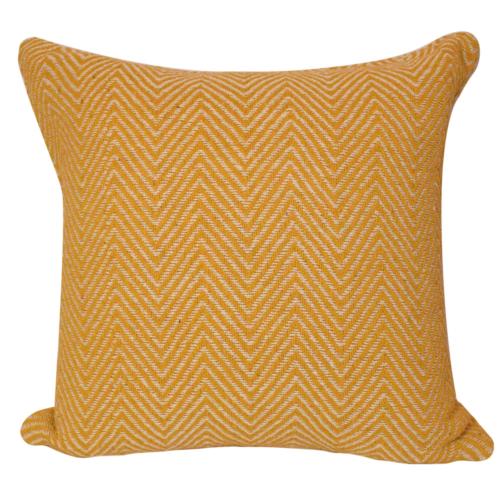 Cushion Cover Soft Recycled Material Yellow 40x40cm