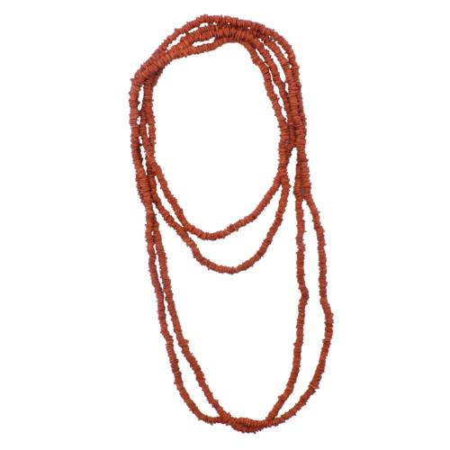 Necklace, Marocoto Seeds Rich Brown 175cm