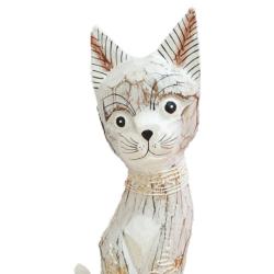 White Cat Albesia Wood 10x5x30cm