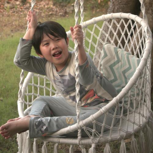 Swinging Chair Cotton Macrame 86x81x220cm