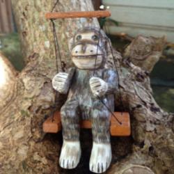 Hanging with Spring Albesia Wood Monkey